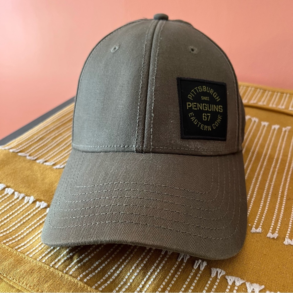 nhl pittsburgh penguins green camo brim tactical hat